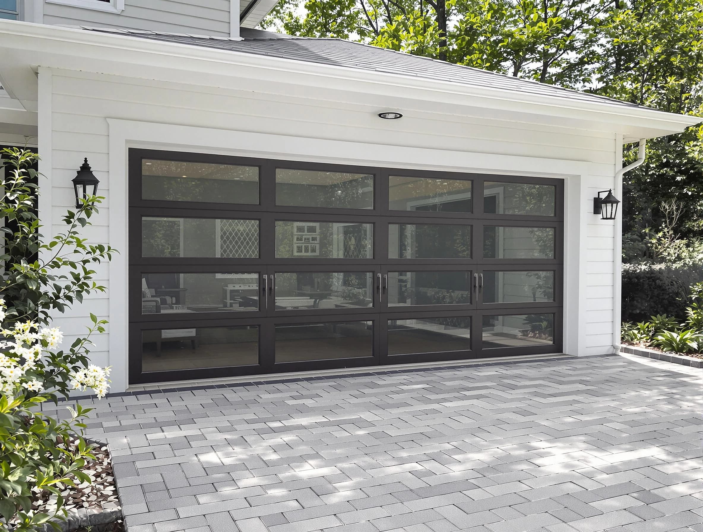 Staten Island Garage Door Repair design specialist presenting custom garage door options to Staten Island homeowner