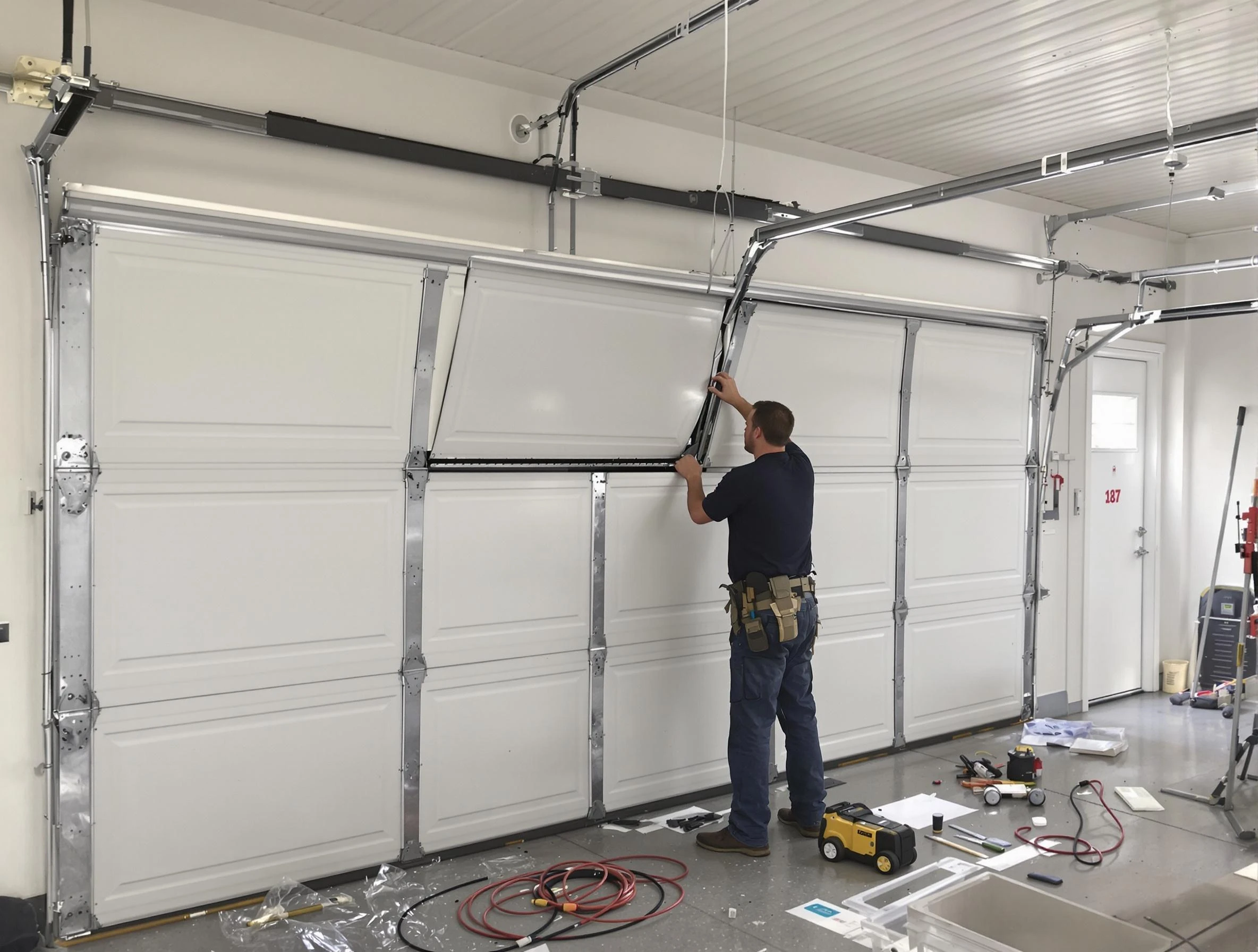 Garage Door Section Replacement in Staten Island
