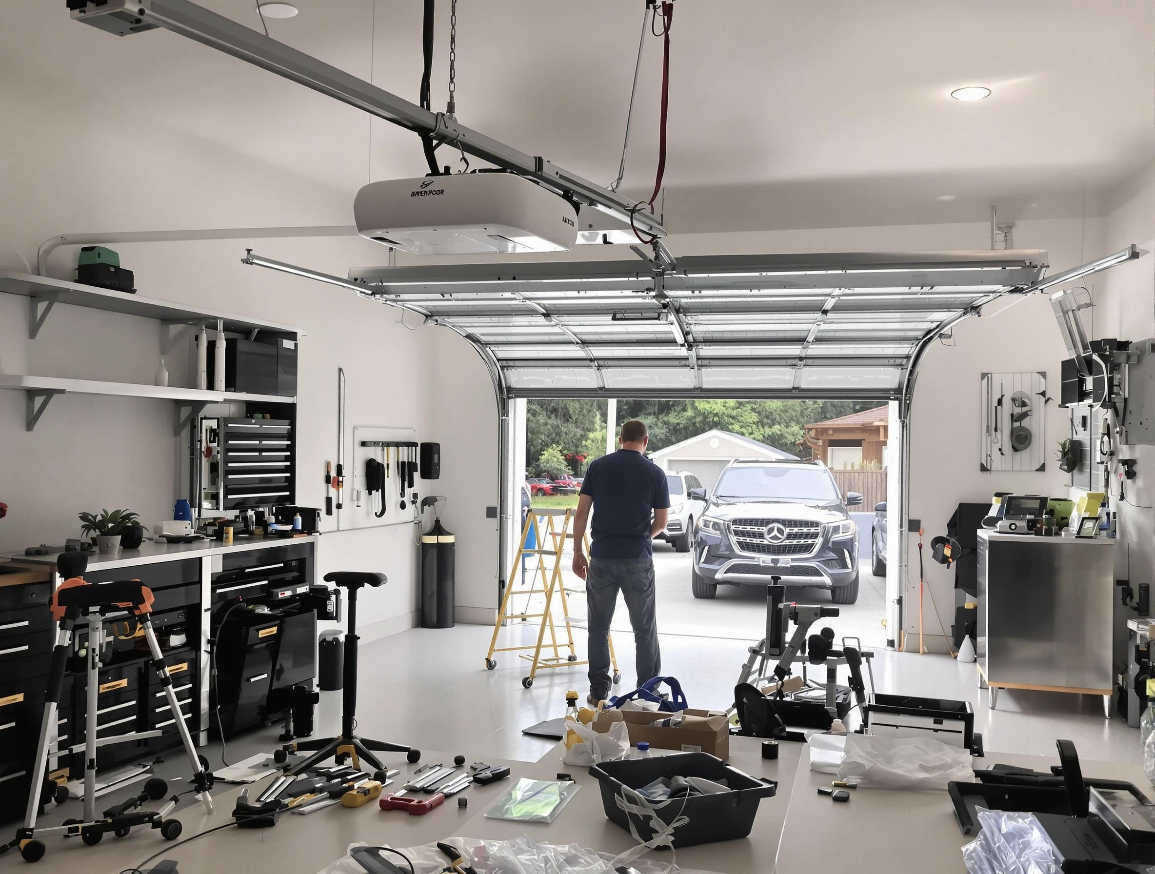 Garage door opener installation by Staten Island Garage Door Repair in Staten Island